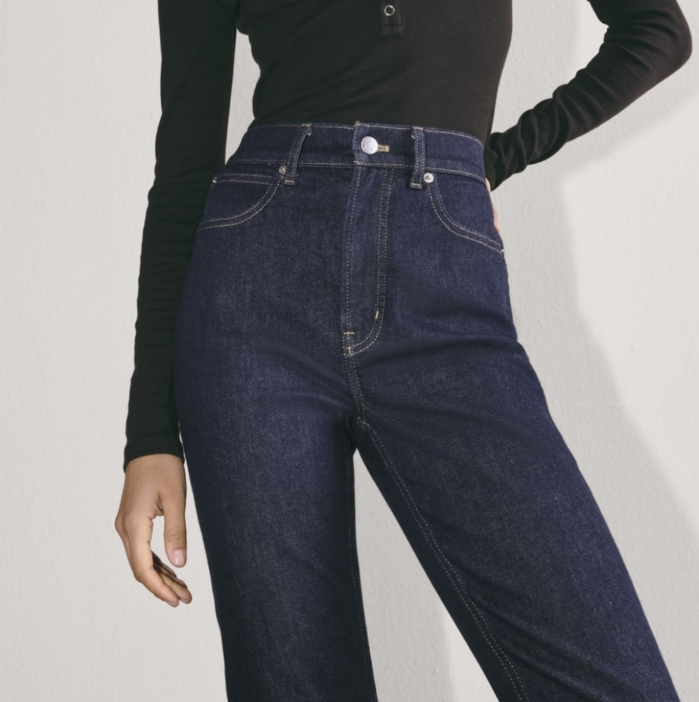 Everlane High-Rise Women's Jeans in Dark Indigo